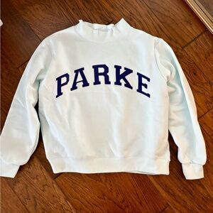 Parke Women's Light Blue Crew Neck Sweater